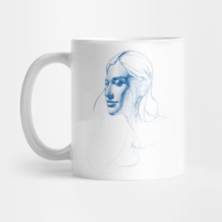 Sketch 5 Blue Mug